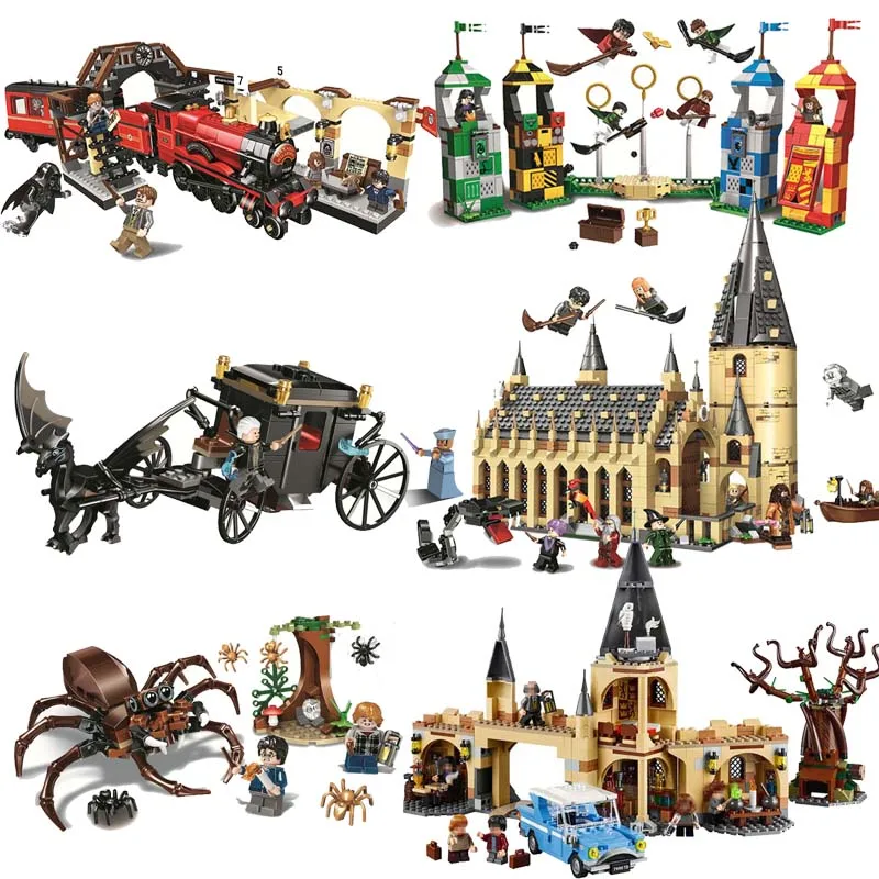 

843pcs Harri Potter Series Hogwarts Whomping Willow Building Blocks Brick For children Toys Compatible With Legoings Movie 75953