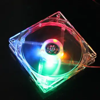 

100 Pieces LOT Gdstime White Colorful Light 12025 120mm 120x120x25mm Case Cooler Led Fan