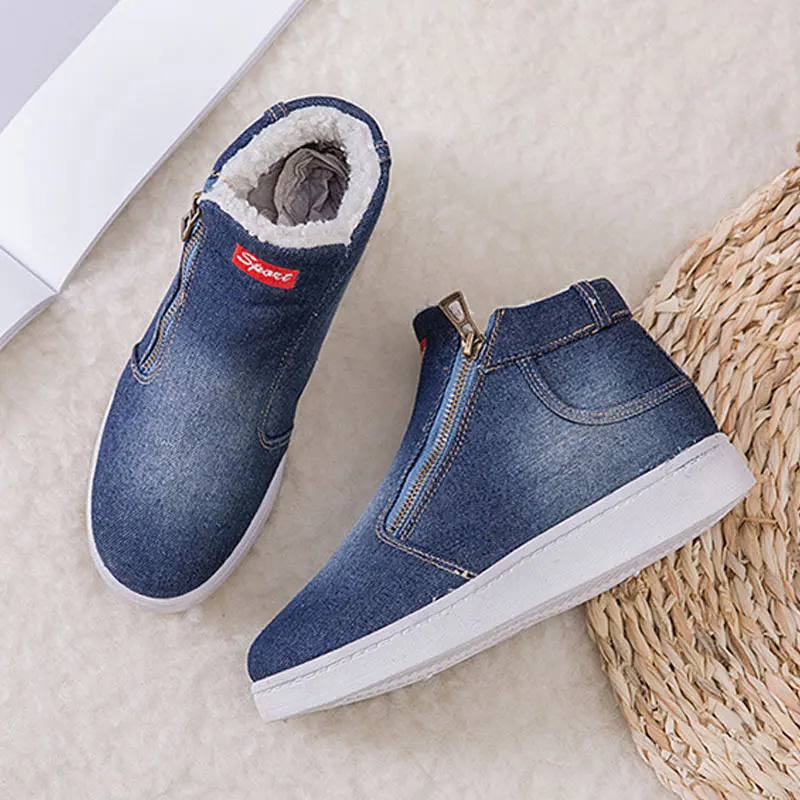 

Winter snow boots women sneakers warm plush sneaker female footwear casual shoes woman 2019 zipper ladies shoes zapatos de mujer