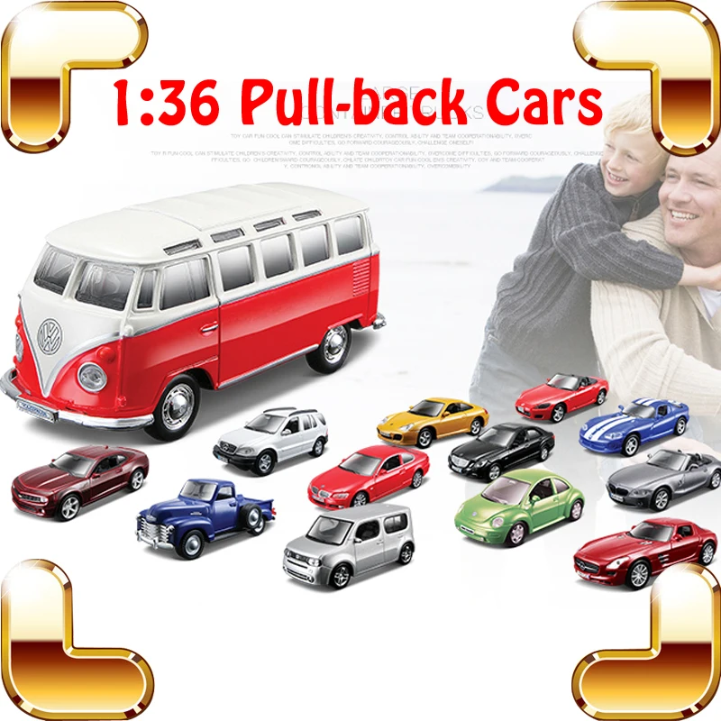 

New Coming Gift 1:36 Model Metal Pullback Car Collections Kids Fun Game Vehicle House Decoration Toys Knowledge Tool Present