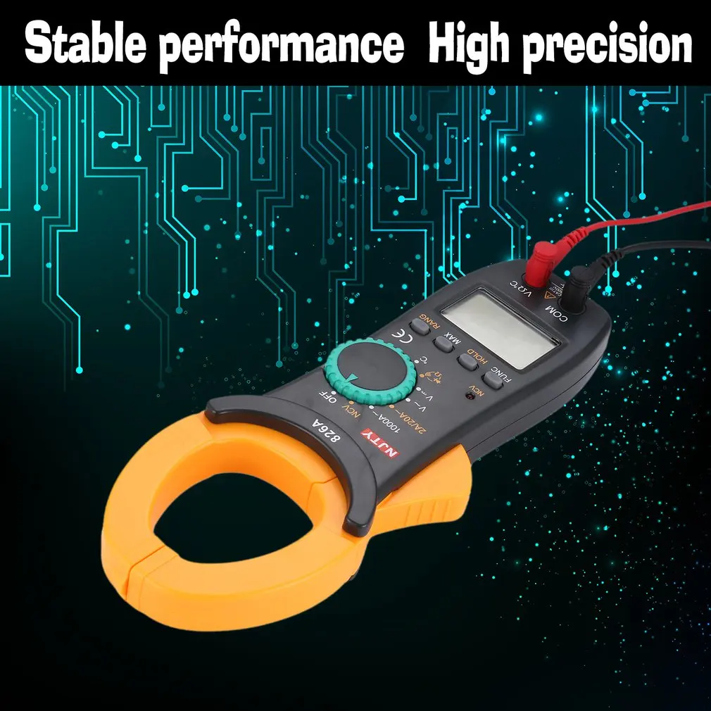 

Multimeter Digital Clamp Meter NJTY DC/AC Volt Amp Ohm Diode Mini Ammeter Multitester Current Voltage Resistance Tester NCV