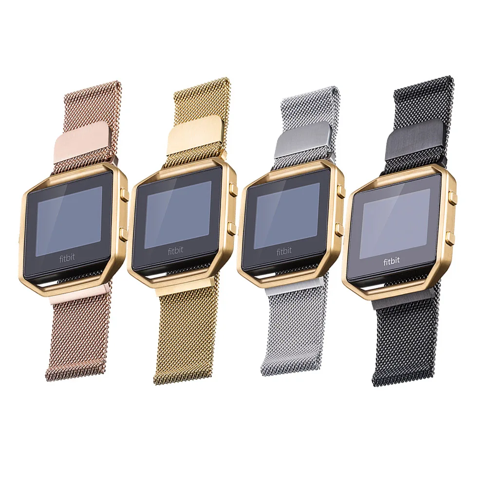 Tschick для Fitbit Blaze с рамкой Нержавеющая сталь заменить Для мужчин t Регулируемый