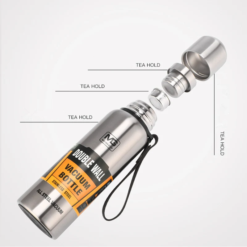 Double Wall Thermos Cup Large Military Stainless Steel Vacuum Flask Insulation Bottle For Water Bot