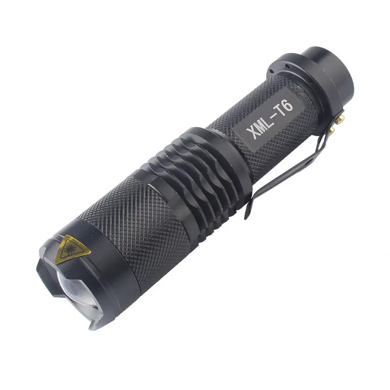 Mini 2500LM 5Mode CREE XML T6 LED Adjustable Focus Al Flashlight Torch Light 7