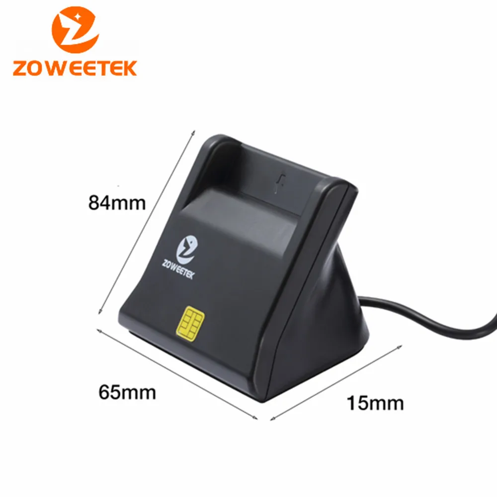 Zoweetek 12026-3 EMV USB Смарт-Кардридер писатель DOD военный USB общий доступ CAC смарт-кардридер для SIM/ATM/IC/ID карты