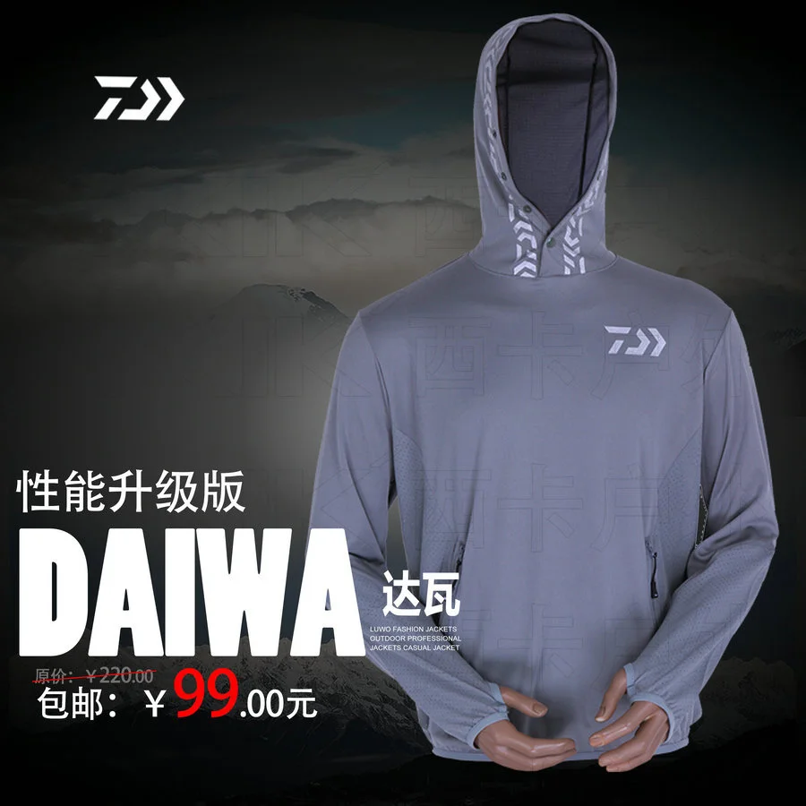 

2017 DAIWA NEW Fishing clothe Sunscreen Long sleeve Breathable Mesh Anti-UV summer outdoors DAIWAS Ultrathin DAWA Free shipping