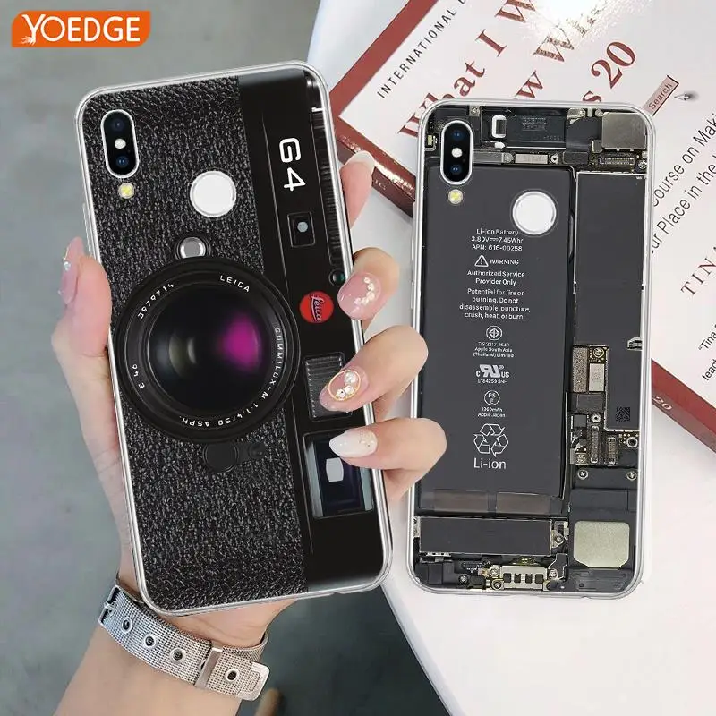 

3D CD Camera Cover For iPhone X Xs Max XR 5 5S 6 S 6S 7 8 Plus Fundas For Huawei P8 P9 P10 P20 Pro Mate 10 Lite 2017 Phone Case