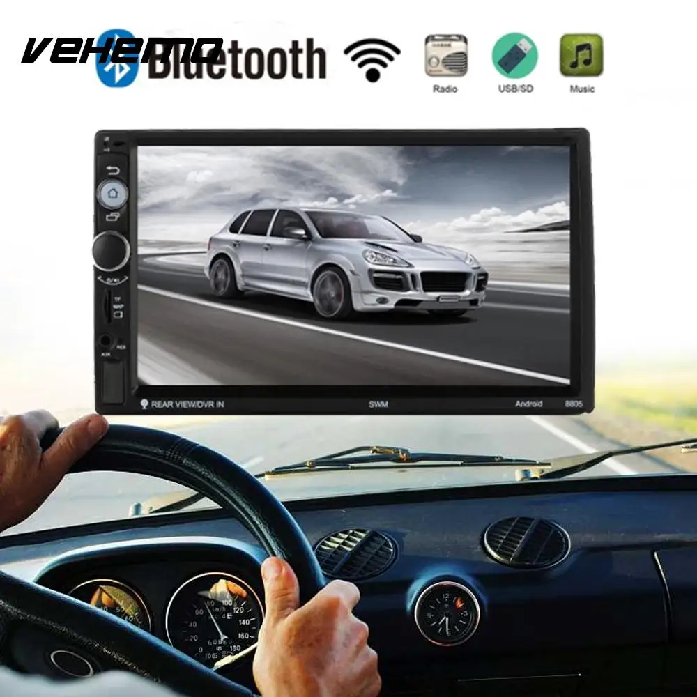 

Vehemo Touch Screen MP5 Player AUX Car MP5 Bluetooth for Bluetooth Player USB Automobile for Car Kit