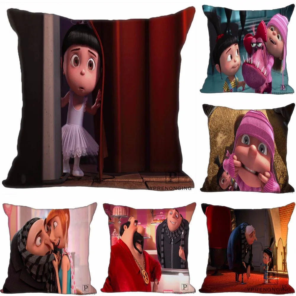 

Custom Despicable Me Agnes Square Pillowcase Zippered Pillow Cover Case 35X35,40x40,45x45cm(One Side)180522-02-214