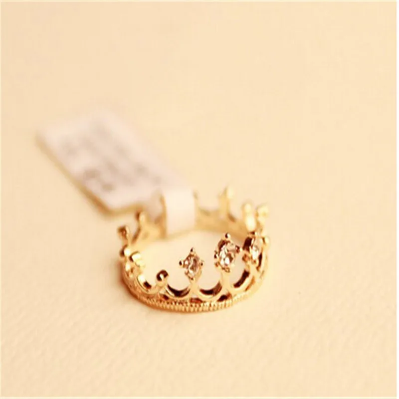 

Ring Women New Fashion Flash Drill Crown Ring Jewelry Shiny Elegant Beauty High Quality Jewelry finger ring
