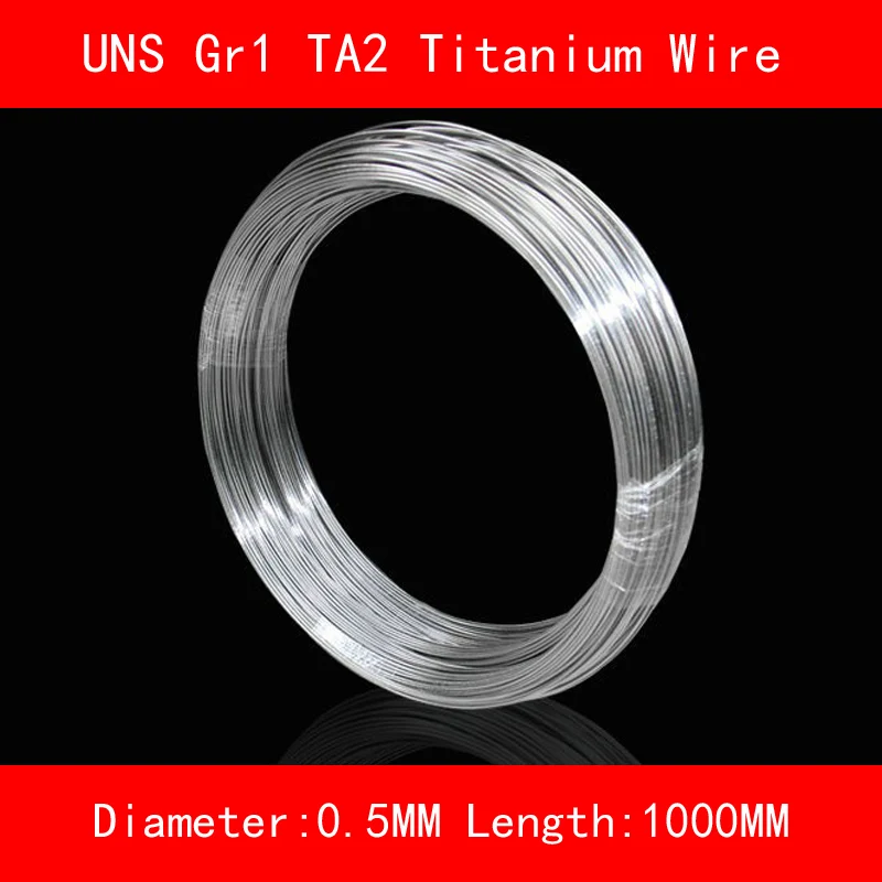 Диаметр 0,5-1,5 мм TA2 титановая проволока UNS Gr1 TA2 чистая титановая проволока ti промышленная лаборатория DIY Материал ISO стандарт - Цвет: diameter 0.5x1000MM
