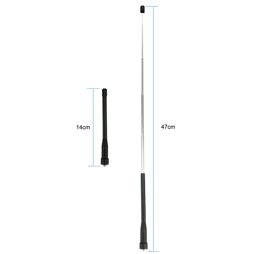 2 шт. телескопическая рантенна RETEVIS HA01 VHF/UHF 144 МГц для Kenwood Baofeng|Запчасти и