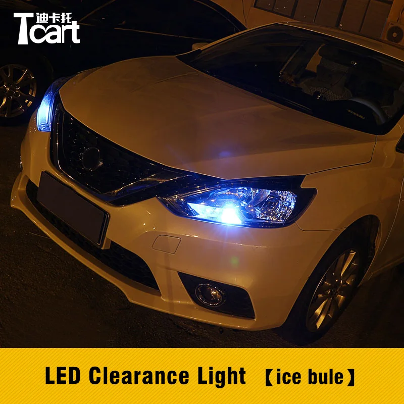 Tcart 2 шт. Авто Светодиодные Габаритные лампы T10 3030 12smd Клин Ширина Ламп для Nissan Sentra X-Trail B17 2012