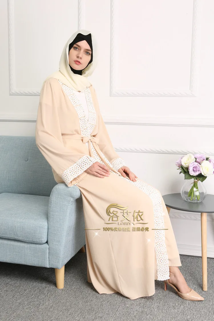 Мусульманское платье женское белое одежда женщин мусульманских стран Бангладеш турецкий хиджаб платье исламский Рамадан исламское