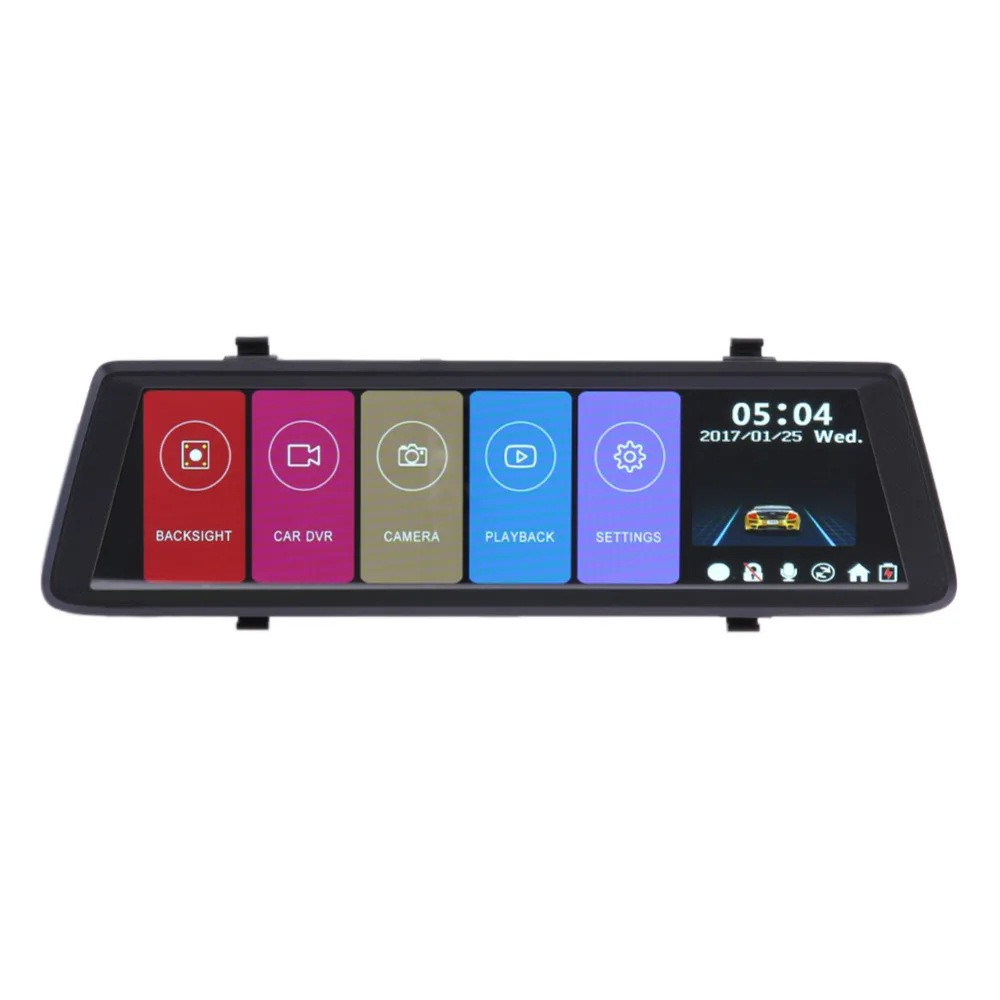 

VODOOL 10 inch Touch Screen Car Rearview Mirror DVR Dash Cam Dual Lens Full HD 1080P Full View Mirror Video Recorder Registrator