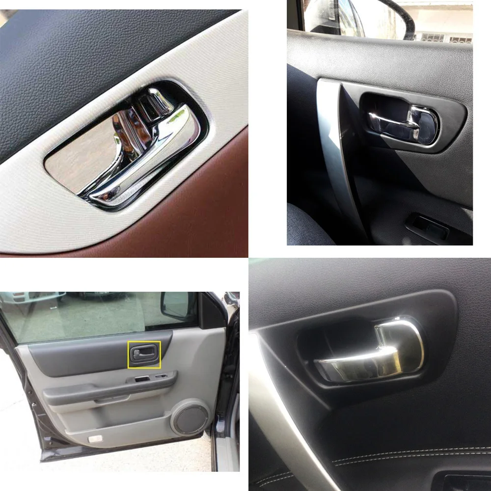 NS Модифицированная Автомобильная дверная ручка для Qashqai 07-13 Внутренняя внутренняя Левая Правая задняя/Передняя дверная ручка для Nissan Qashqai 80670-JD00E
