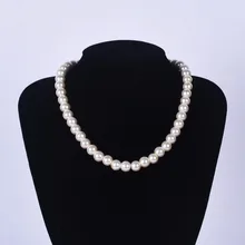 Цветок сезона девушка 10 мм жемчужное ожерелье, девушка ювелирные изделия, девушка жемчужное ожерелье подарок, вечерние, повседневная одежда, цвет и блеск