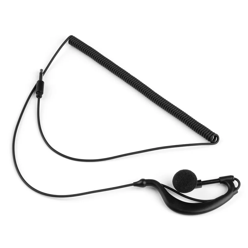 

Ear Hook Earphone 3.5mm G Shape Jack Listen Only Earpiece Headset For KENWOOD Radio Speaker Mic for Walkie-talkie auriculares#8