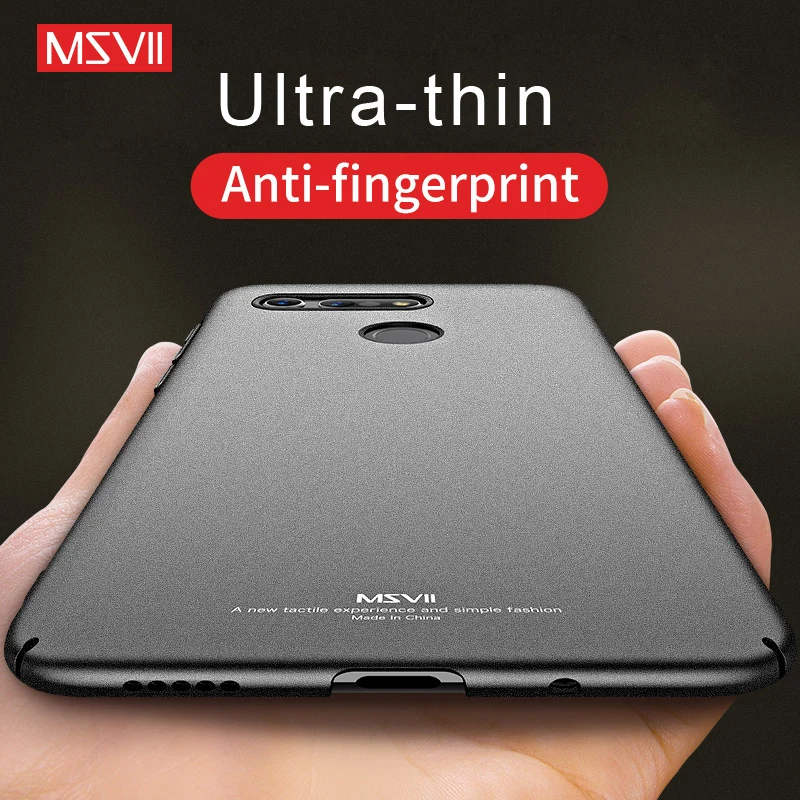 

MSVII Ultra-thin Mobile Phone Cases for Huawei Honor View 20 Case Matte Hard Cover for Honor V20 Plain Anti-knock View20 Coque