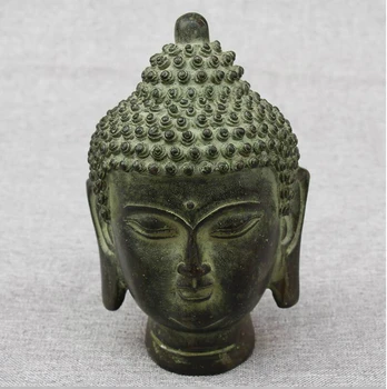 

Antique antiques Collectible Handwork Old Bronze Carved Buddha Statue/Chinese Ming Dynasty Buddha head Sculpture