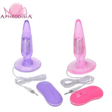 APHRODISIA 10 Speed Soft Silicone Anal Vibrator Butt Plug G-Spot Stimulate Anus Insert Stopper Massager Anal Sex Toys For Women