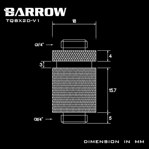 BARROW G1/4 штекерные роторные соединители/удлинитель 20 2 мм M до фитинг Компьютерные