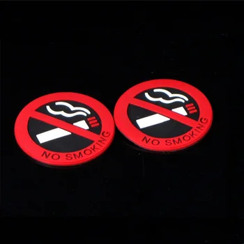 

1PCS New hot selling car styling No smoking logo stickers car stickers Internal exterior Free shipping