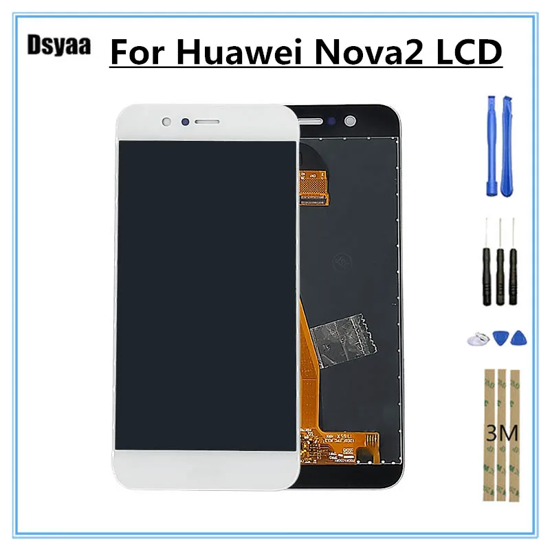 5 0 дюймов для Huawei Nova 2 ЖК-дисплей сенсорный экран панель Дисплей в сборе Запасные