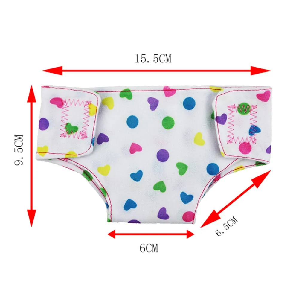 2pcs//set Doll Diaper 18/" Doll Baby Underpants Cute Clothes Doll Accessory Toy