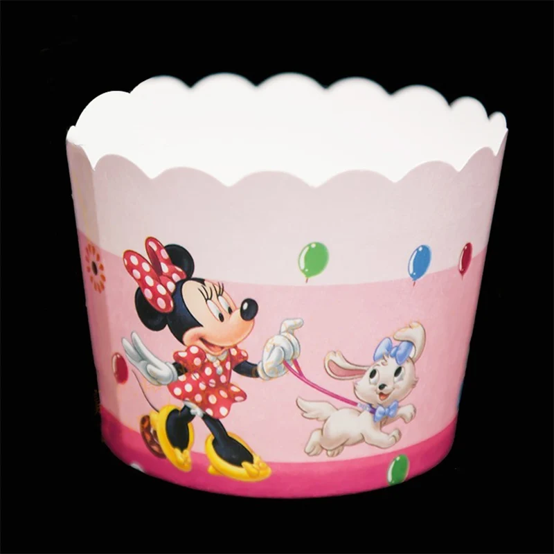 50 шт. мышь кошка автомобили принцесса для маффинов кексов бумажные чашки для свадьбы День рождения одноразовая посуда для вечеринки инструменты