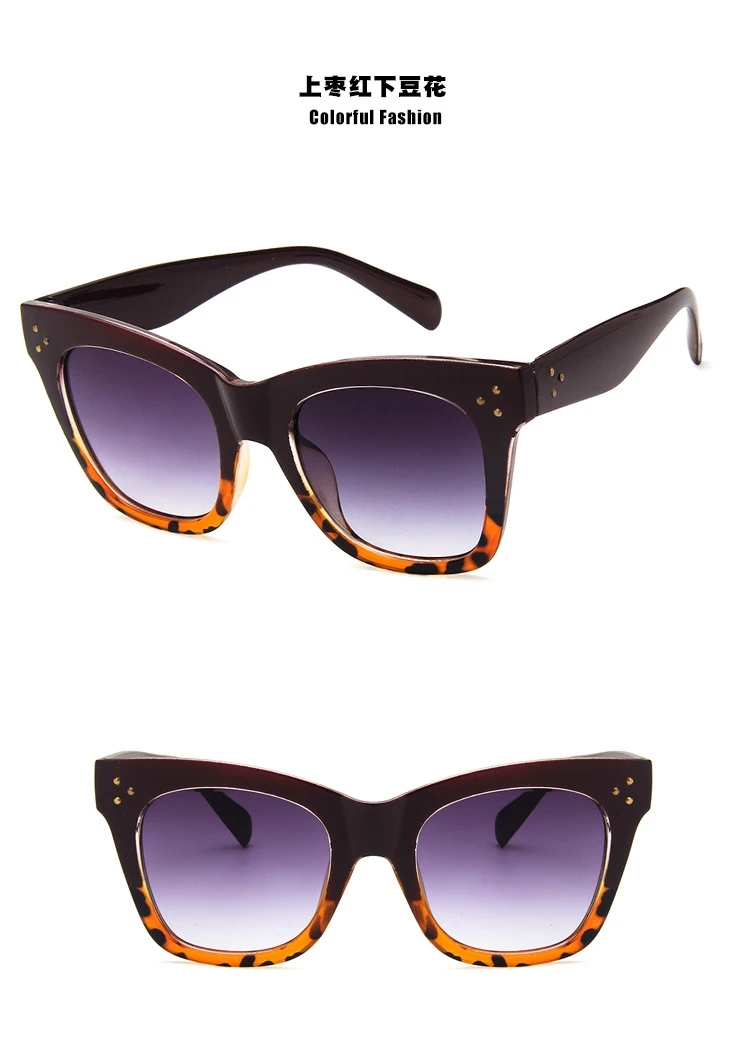 Модные квадратные солнцезащитные очки женские роскошные новые солнцезащитные очки кошачий глаз Винтажные Солнцезащитные очки «кошачий глаз» солнцезащитные очки для женщин UV400