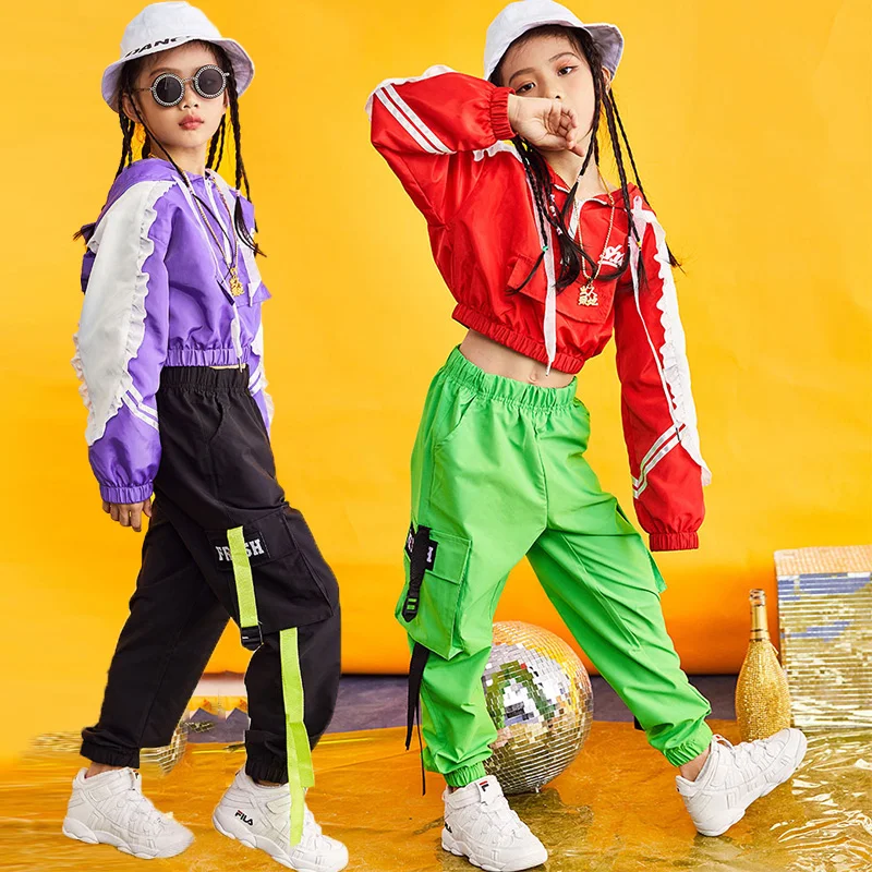 

Girls Costume For Dance Street Dance Set Children'S Jazz Hip Hop Dance Costume Performance Performance Modern Clothing DL3285