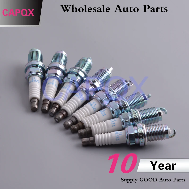 CAPQX 8PCS/lot Spark plug Laser Iridium For Honda FIT 2007 2008 2009