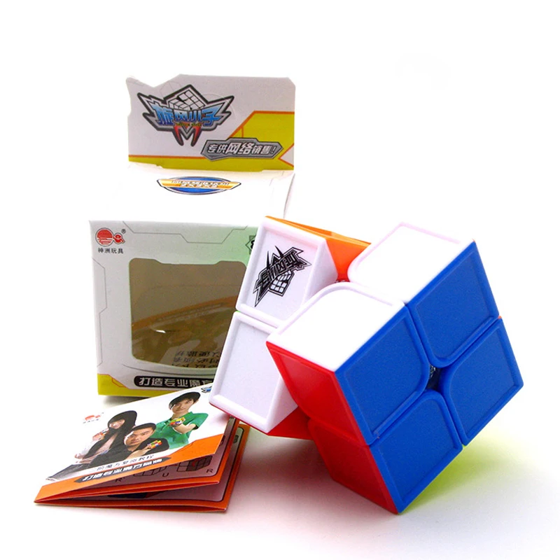 

Cyclone Boys FeiHu 2x2x2 Magic cube 50mm Professional Cubo magico Speed Smooth Puzzle cube Non Sticker Toy For Children Neo Cube