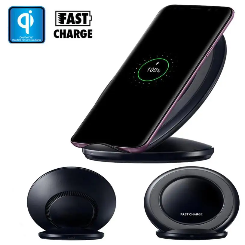 Qi Fast Wireless Charger Rapid Charging Stand for Samsung Galaxy S9/S9