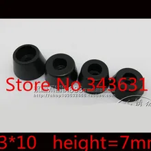 100 шт. 13 x 10 мм черный прочная резиновая инструмент чехол non-slip кабинет инструмент ящик чехол ног бамперы ноги