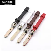 Way deng-женские ультра мягкие простые натуральная кожа ремешок для часов Замена 8 мм ремешок аксессуары-Y082