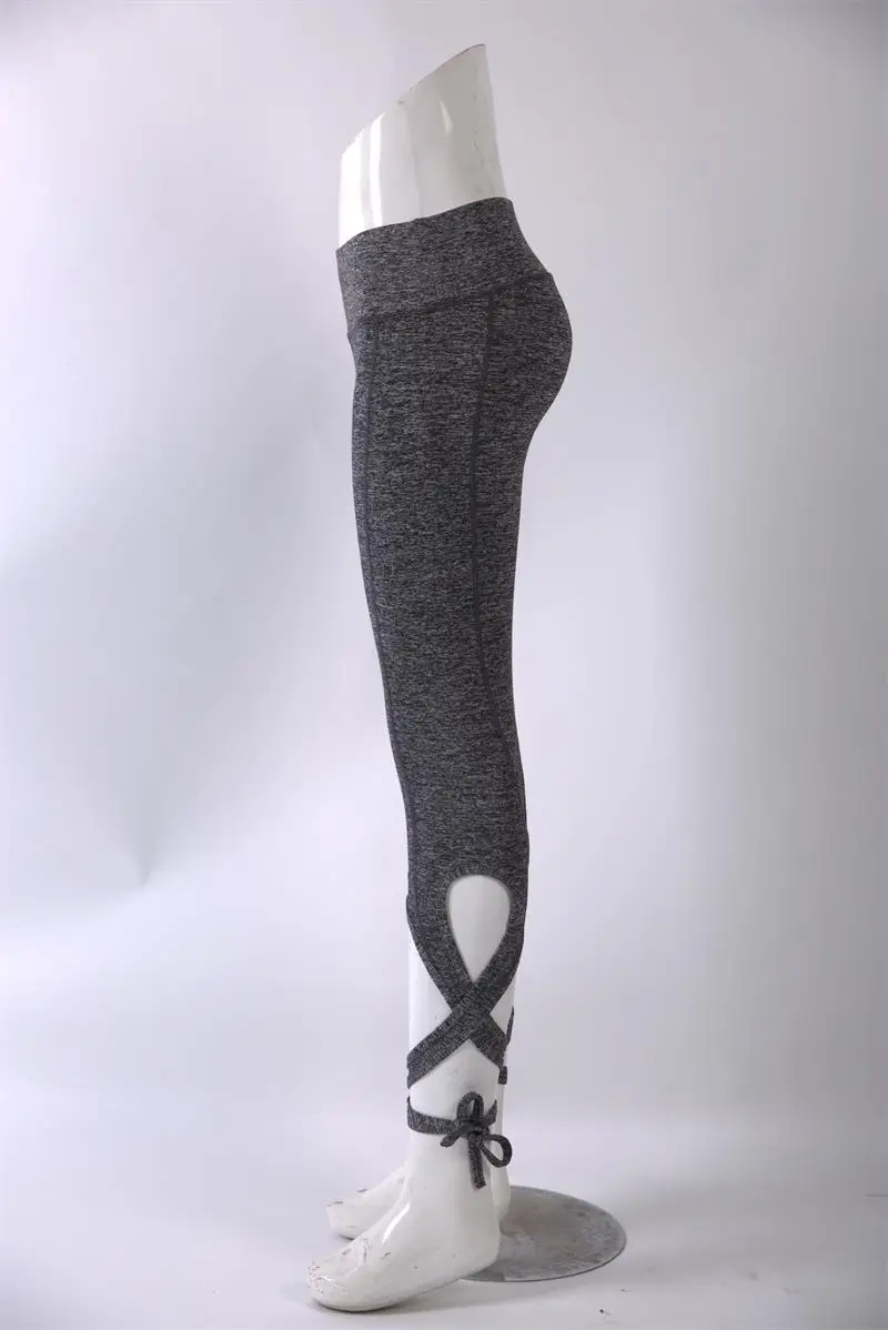 Women Print Boot Cut Pant High Waist Elastic Wide Leg Pants Lace