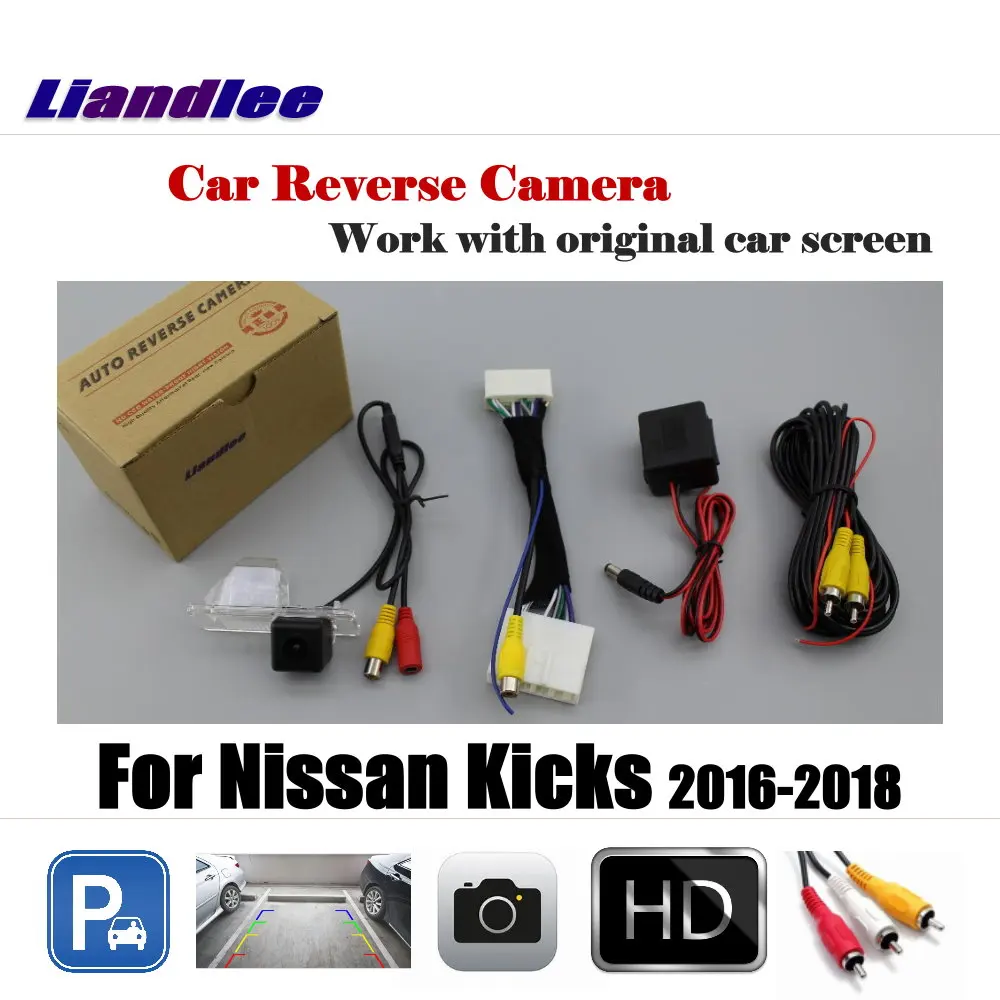 Автомобильная парковочная камера заднего вида для Nissan Kicks 2016 2018/запасная работы с