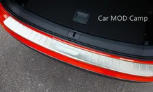 Para VW Volkswagen Tiguan de Segunda Generación 2016 2017 Exterior de Acero Inoxidable Protector Del Paragolpes Trasero Placa de Montaje 1 unids Car Styling!