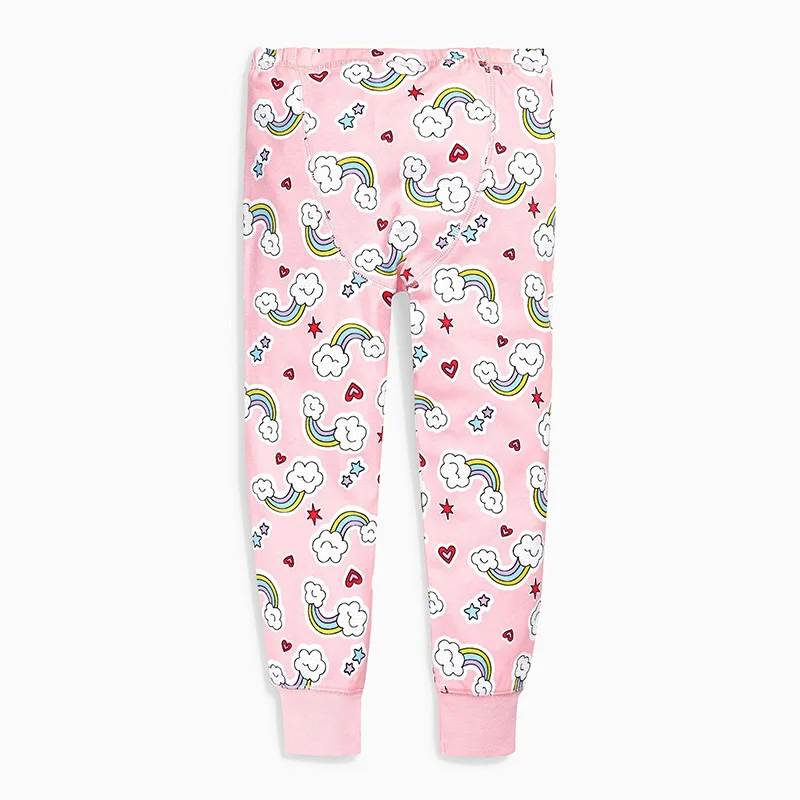Новые весенние пижамные комплекты для маленьких девочек осеннее ночное белье с длинными рукавами хлопковые детские пижамы комплекты осенней детской одежды от 1 до 6 лет
