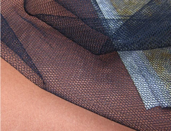 

5 meters 155cm 61"width little hard navy mesh fabric girl princess skirt dress clothes materials LX66