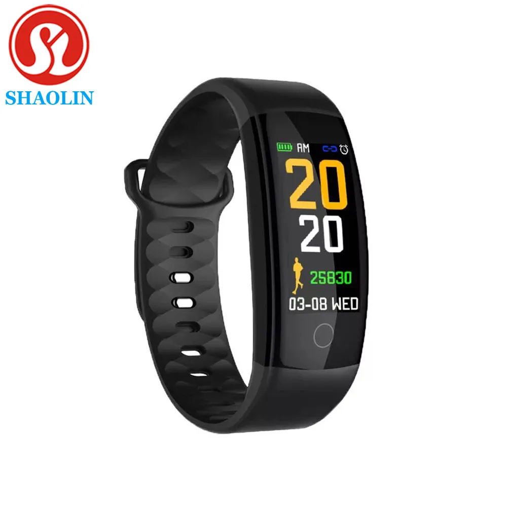 

Newest Smart Bracelet Watch QS01 Fitness Tracker Blood Pressure Heart Rate Monitor Smartwatch Waterproof PK QS80 Smart Band