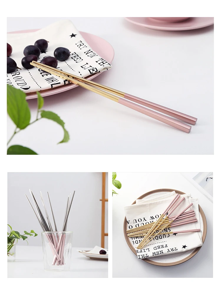 pink gold hopsticks set  (1)