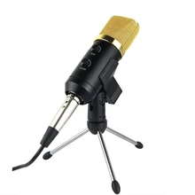 

Home Computer Karaoke Conference Microphone Wired USB Condenser Microphone With 180 Degree Angle Adjustable Holder Pop Filter