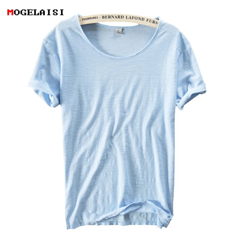 Men Tshirts Cotton Linen Basic Linen Shirt Men Casual Tee Shirt Male Linen White Tshirts
