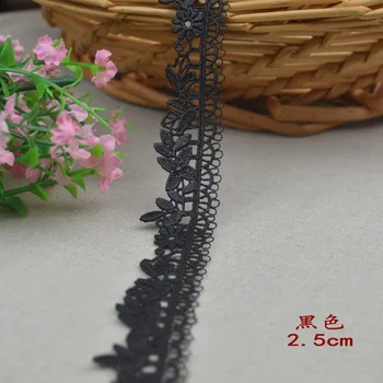 

20Yards Black Lace Trim Wholesale Lace Accessories Polyester Embroidered Lace Edge Fabric DIY Sewing Craft