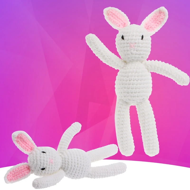 

Newborn Baby Girls Boys Rabbit Photography Prop Photo Crochet Knit Toy Cute Gift