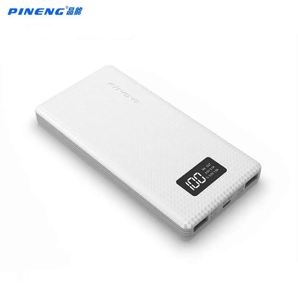 Оригинальный Pineng power Bank 10000 мАч PN963 внешний аккумулятор bank 5 в 2.1A двойной USB выход