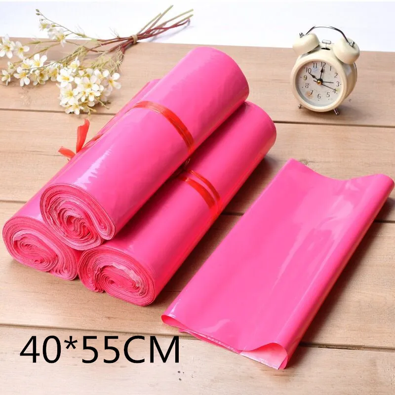

40*55CM High Quality Pink Logistics Courier Bag Courier Envelope Plastic Mailing Bags Waterproof Self Seal Poly Bags